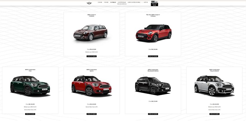 Auto Bavaria digital showroom - Mini