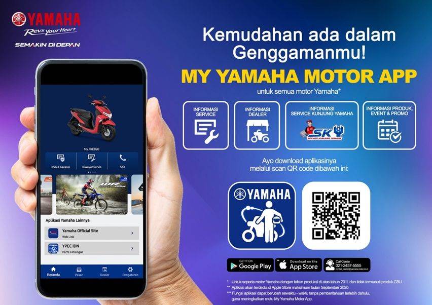 Pahami Hal yang Bisa dan Tidak Bisa Dilakukan Pada Aplikasi My Yamaha Motor