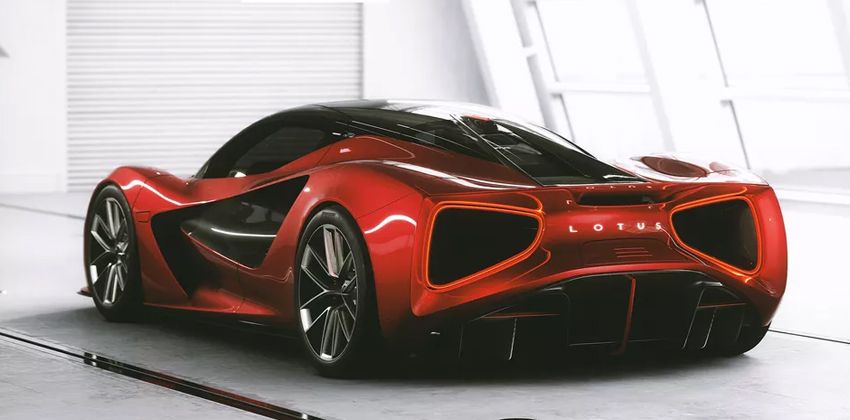 Lotus Evija rear