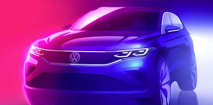 2021 Volkswagen Tiguan facelift teaser