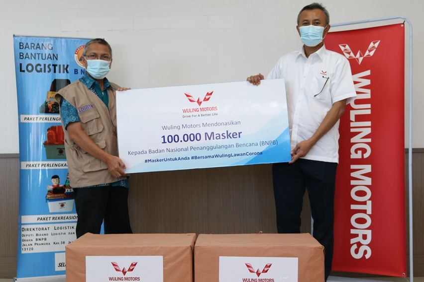 Wuling Motors donasi masker
