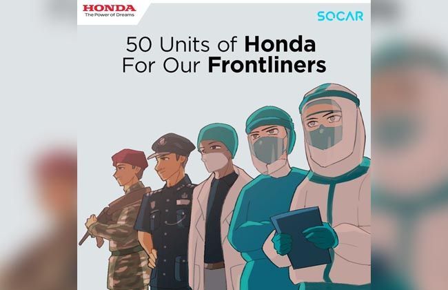 Honda teamed up with SOCAR to support frontline workers 