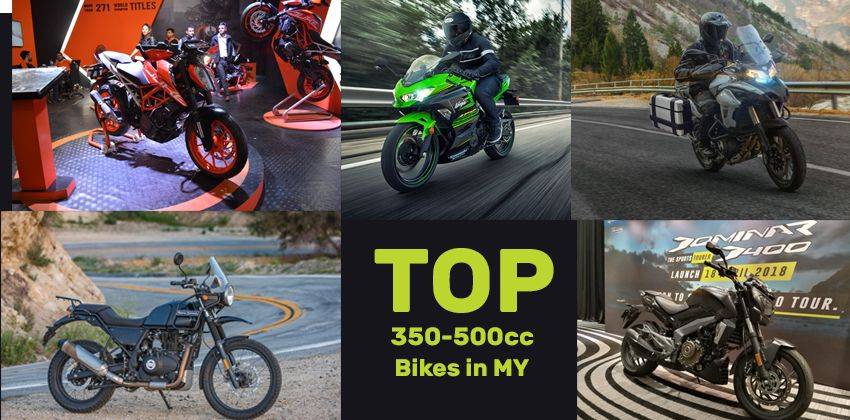 Top 5 mid-capacity bikes in Malaysia - Details, specs, price and more