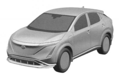 Gambar Versi Produksi SUV Listrik Nissan Ariya Terkuak dalam Dokumen Paten