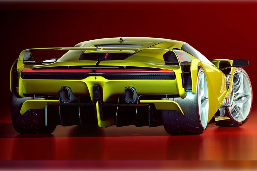 Ferrari F42 render rear image