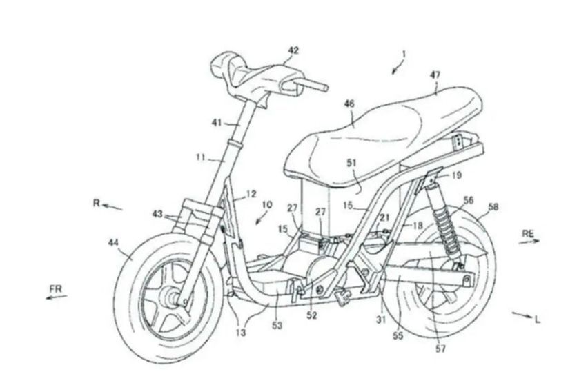 Gambar Paten Motor Listrik Suzuki Beredar Luas, Meluncur 2021?