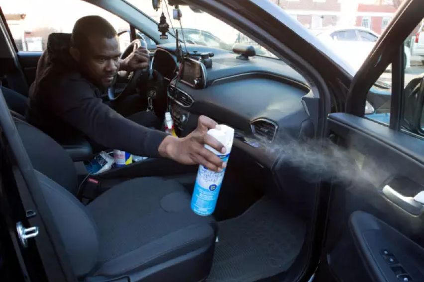 Sanitizing car