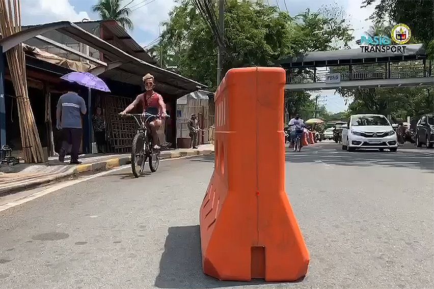 Pasig City creates bike lanes, extends sidewalks