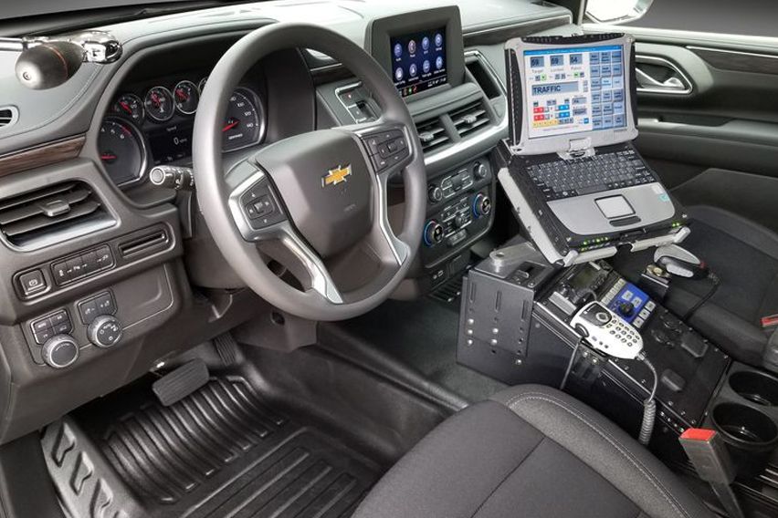 2021 Chevrolet Tahoe police package interior