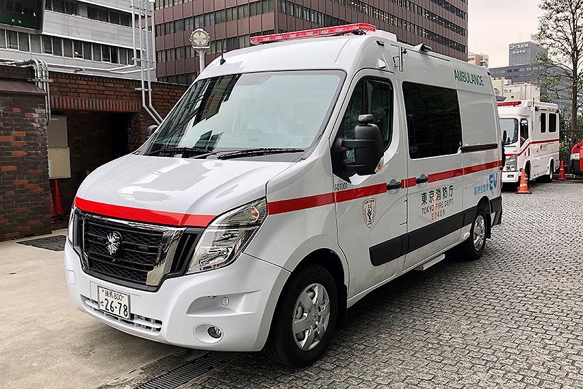 Nissan gives Tokyo Fire Department its first-ever EV ambulance