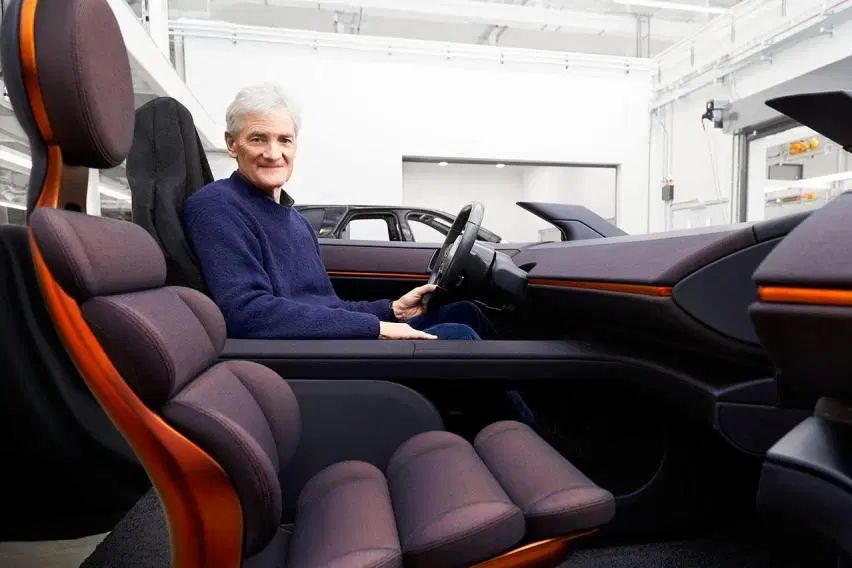Dyson electric car interior