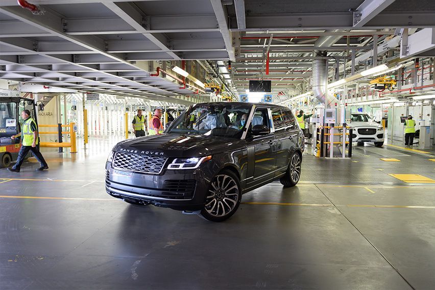 First Range Rover produced with social distancing rolls out