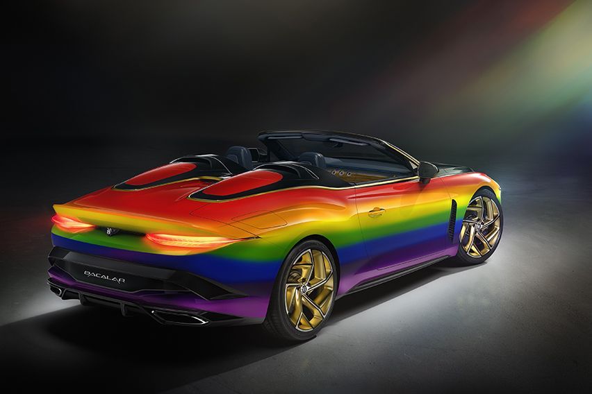 Rainbow-themed Bentley Mulliner Bacalar stands for hope