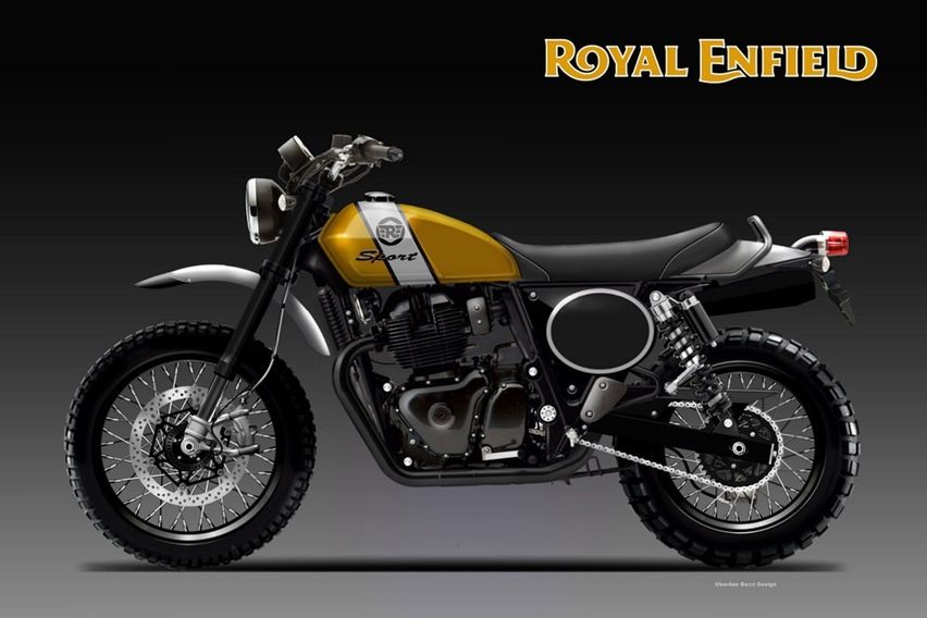 royal enfield scrambler render image