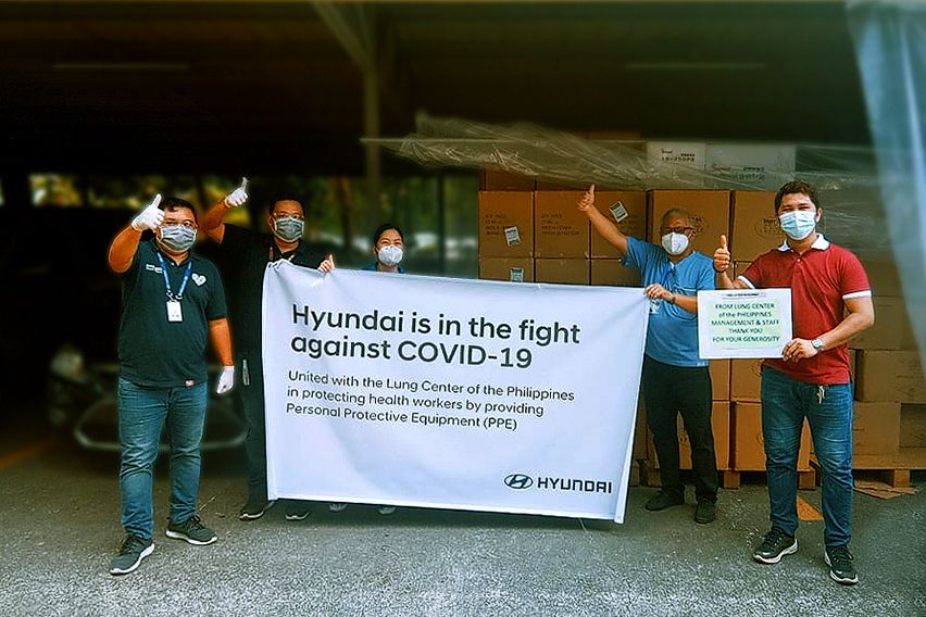 Hyundai donates PPE to Lung Center frontliners
