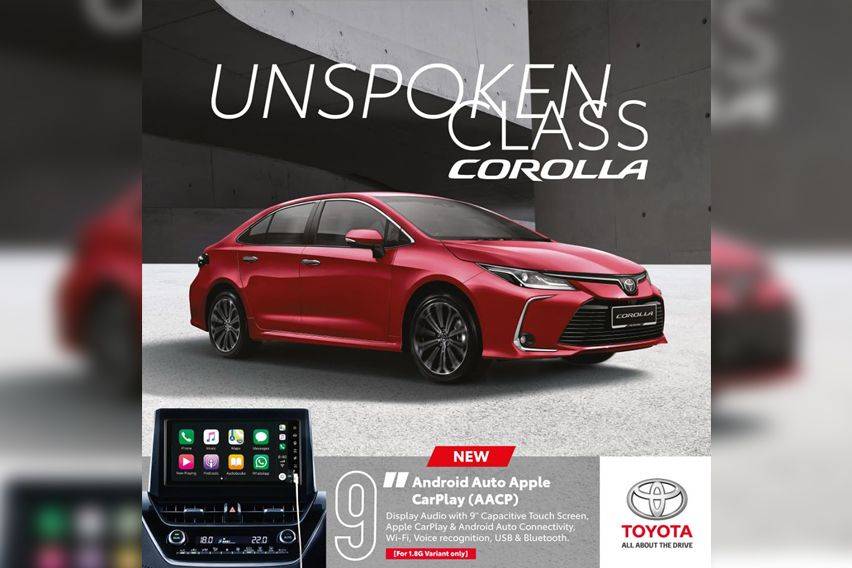 2020 Toyota Corolla comes with 9-inch display audio with AACP-ready connectivity