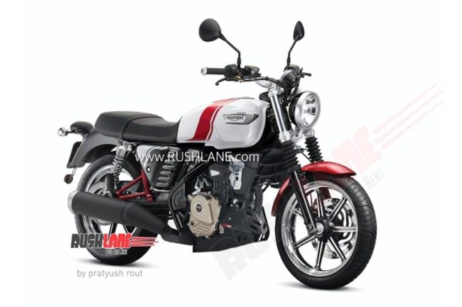 Begini Gambaran Triumph Bonneville Mini Hasil Kolaborasi dengan Bajaj Begini Gambaran Triumph Bonneville Mini Hasil Kolaborasi dengan Bajaj