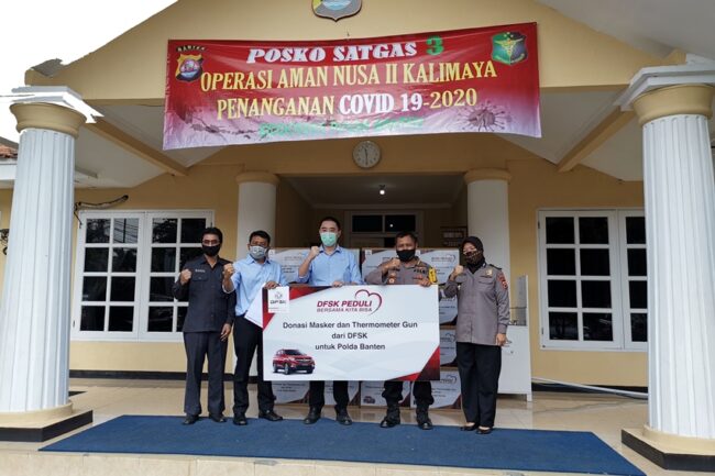 DFSK Sokong Pencegahan Covid-19, Alokasikan Masker dan Thermogun di Serang DFSK Sokong Pencegahan Covid-19, Alokasikan Masker dan Thermogun di Serang