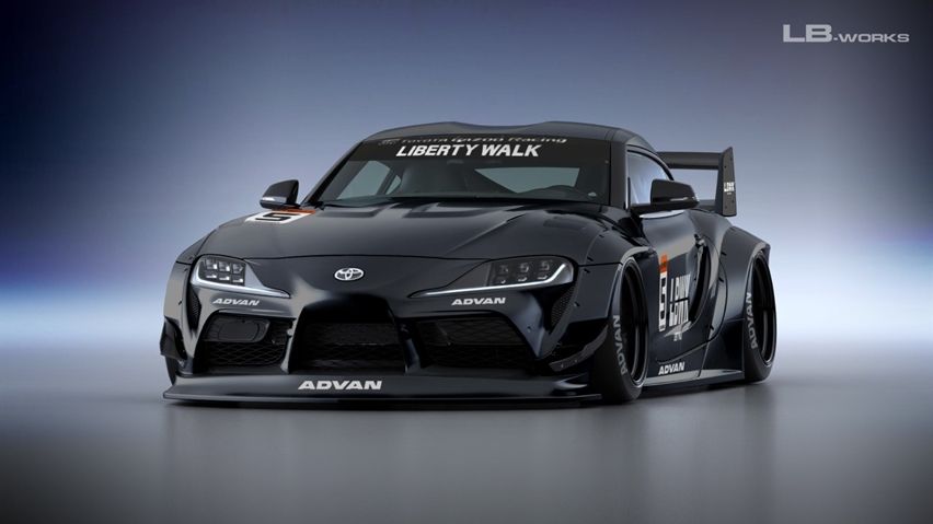 Toyota Supra Liberty Walk bodykit 