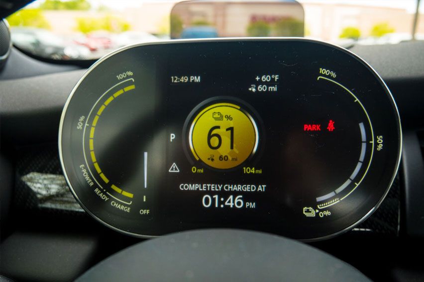 2020 Mini Cooper SE instrument cluster