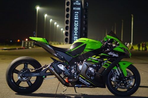 Telisik Modifikasi Kawasaki Ninja ZX-10R Juara Drag Race Nasional