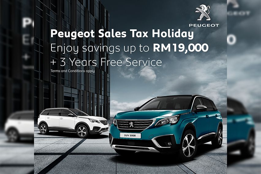 Peugeot Malaysia sales tax exemption