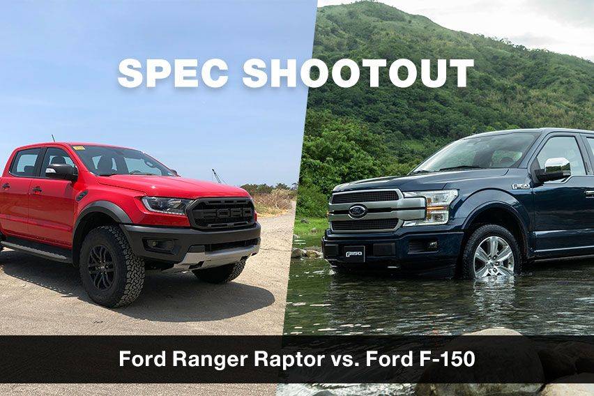 Spec Shootout Ford F 150 Vs Ford Ranger Raptor Zigwheels