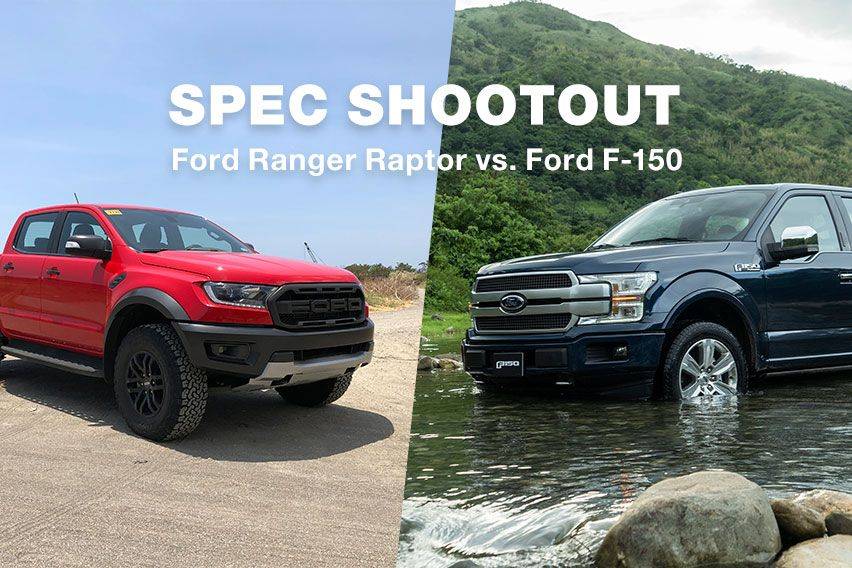 Spec Shootout Ford F 150 Vs Ford Ranger Raptor Zigwheels