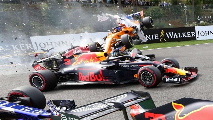 F1 crash