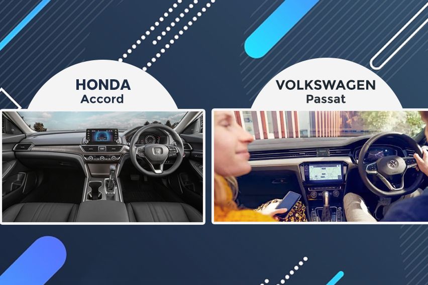 Honda Accord cabin vs Volkswagen Passat cabin
