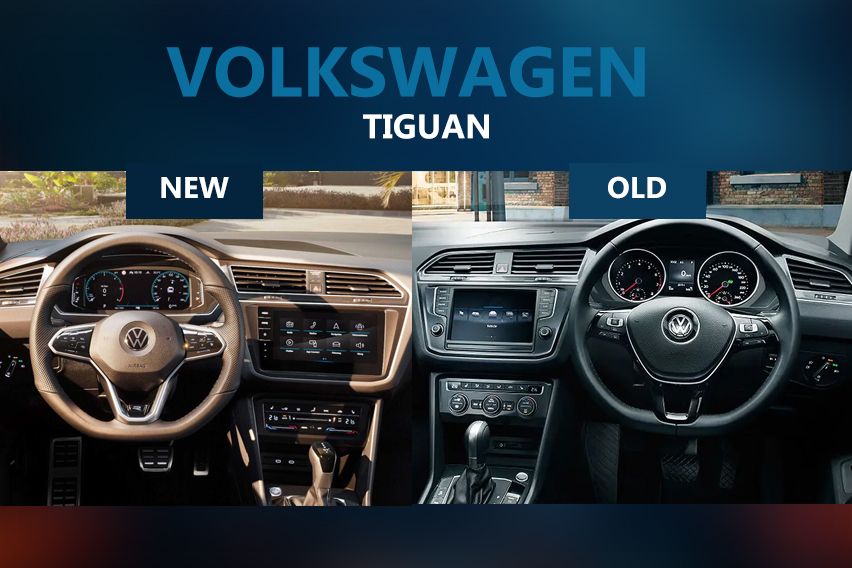VW Tiguan interior - new vs old