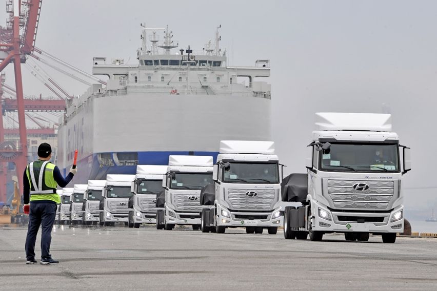 Hyundai Xcient FCEV berangkat ke Swiss