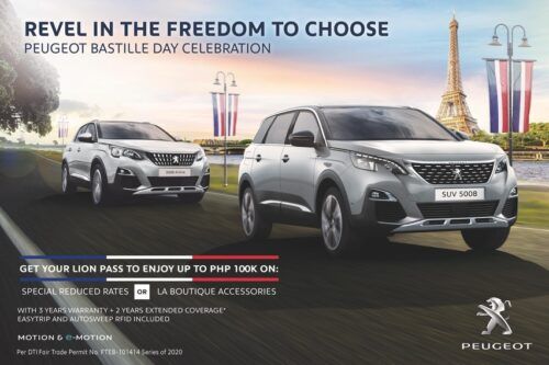 Oui, Peugeot PH celebrates Bastille Day with a vehicle promo