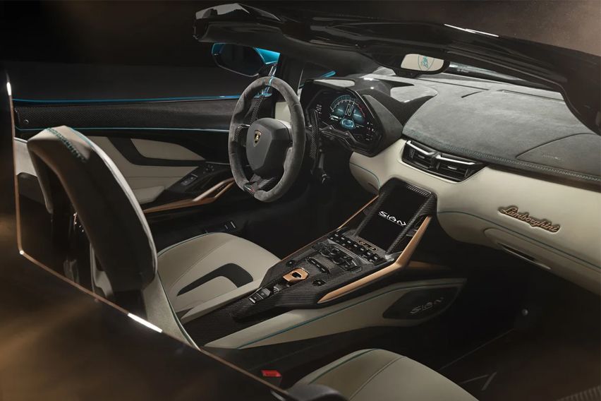 Lamborghini Sian Roadster cabin