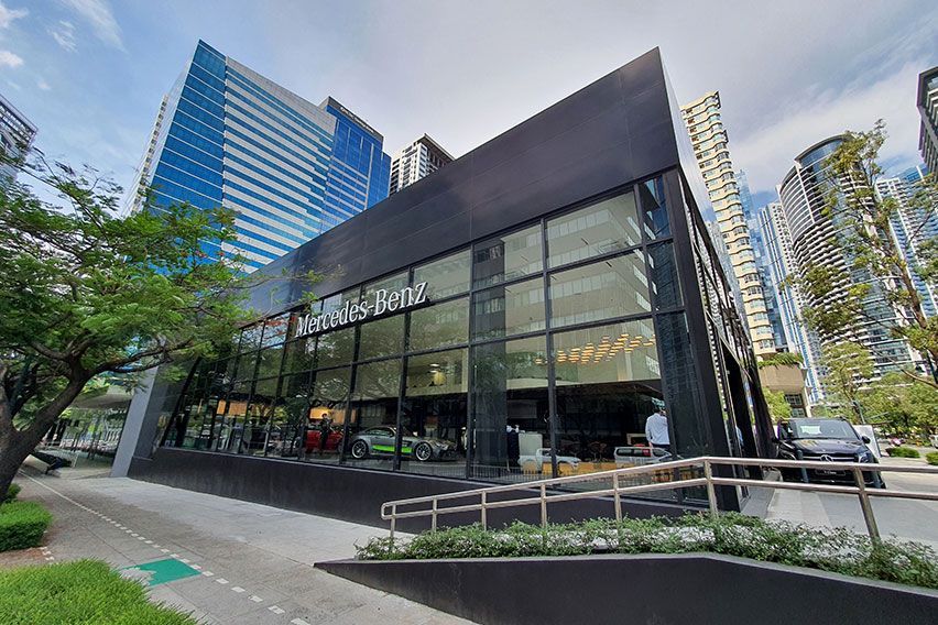 Star treatment: New Mercedes-Benz showroom at BGC banners revised brand experience