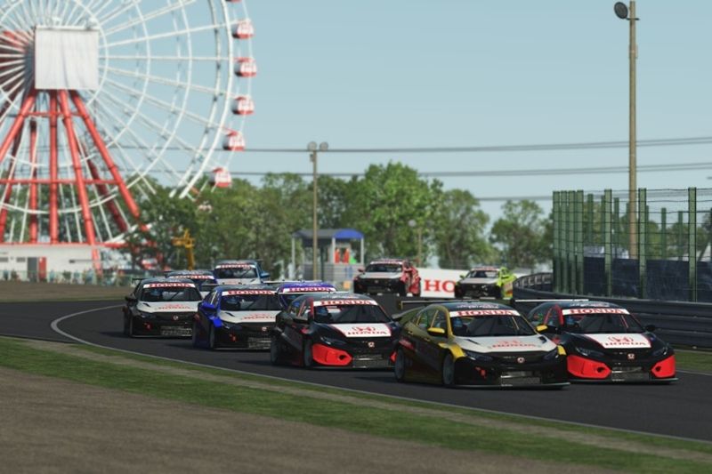 Balap mobil Honda virtual