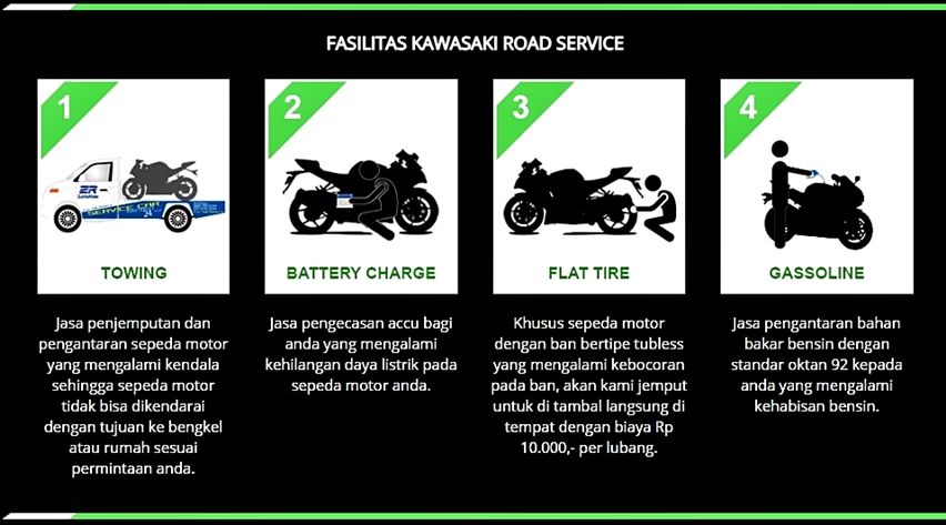 Kawasaki Road Servis untuk darurat