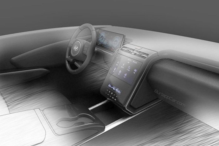 All-touch, no buttons on cards for next-gen Tucson interior