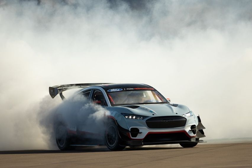 mustang mach-e drifting