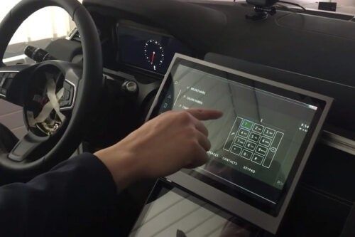 Jaguar Land Rover revealed a contactless touchscreen to limit the spread of viruses