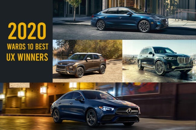 2020 Wards Auto 10 Best User Experience winners 2020 Wards Auto 10 Best User Experience winners