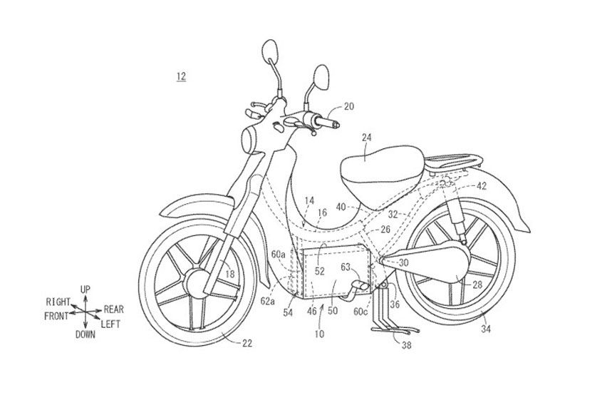 Honda Super Cub patent image