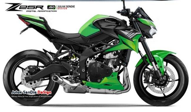 Begini Visualisasi Kawasaki Ninja Zx R Versi Naked Bike