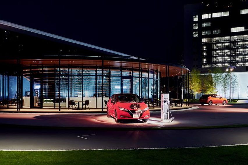 Nissan Pavilion EV power for parking fee