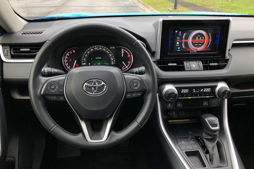 Toyota RAV4 LTD steering wheel - photo by Eric Tipan