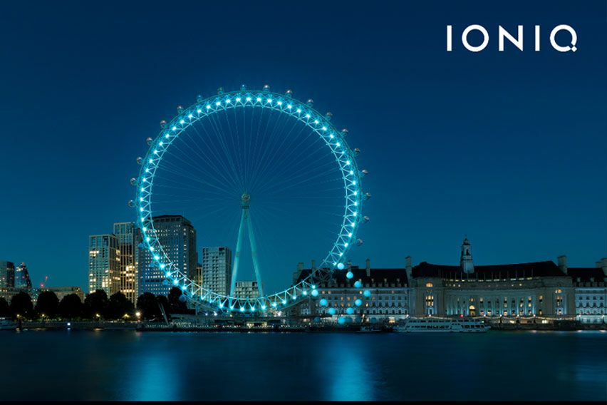 Hyundai IONIQ brand on London Eye