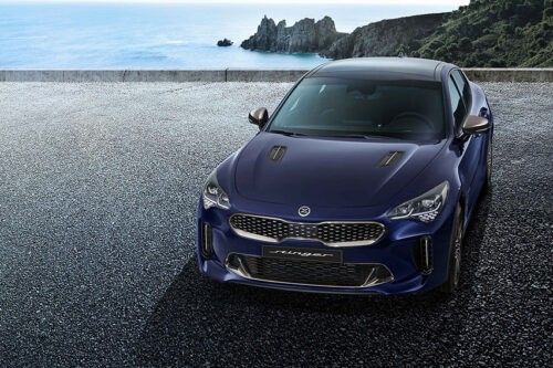 Kia updates Stinger with new lights, wheels, and cabin appointments