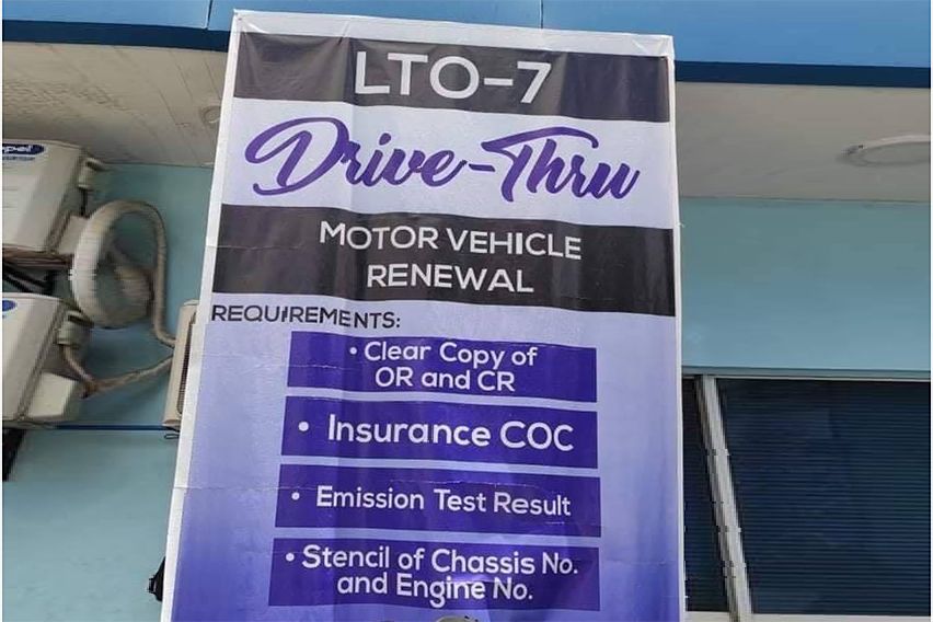 LOOK: LTO in Mandaue City offers drive-thru services