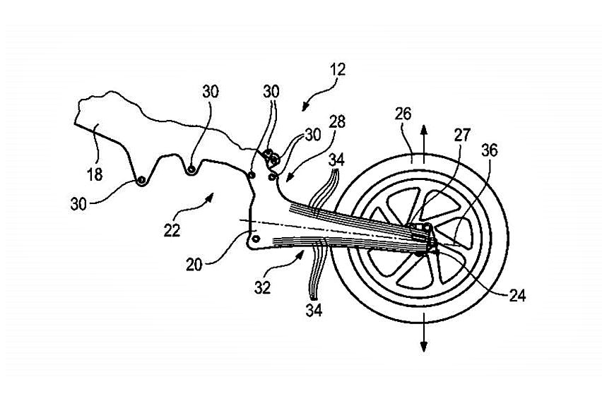 desain paten swing arm BMW Motorrad