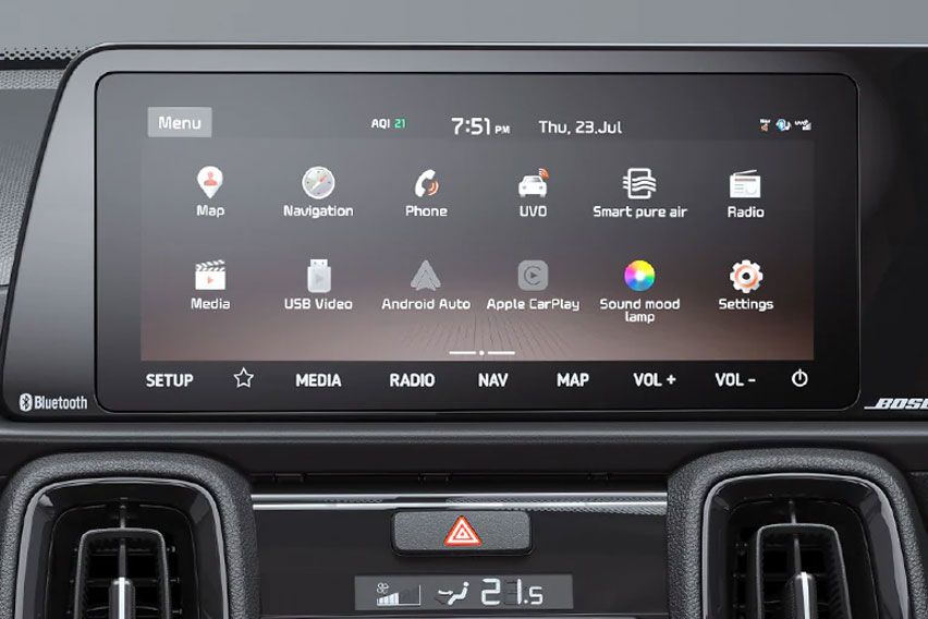 Kia Sonet touch screen